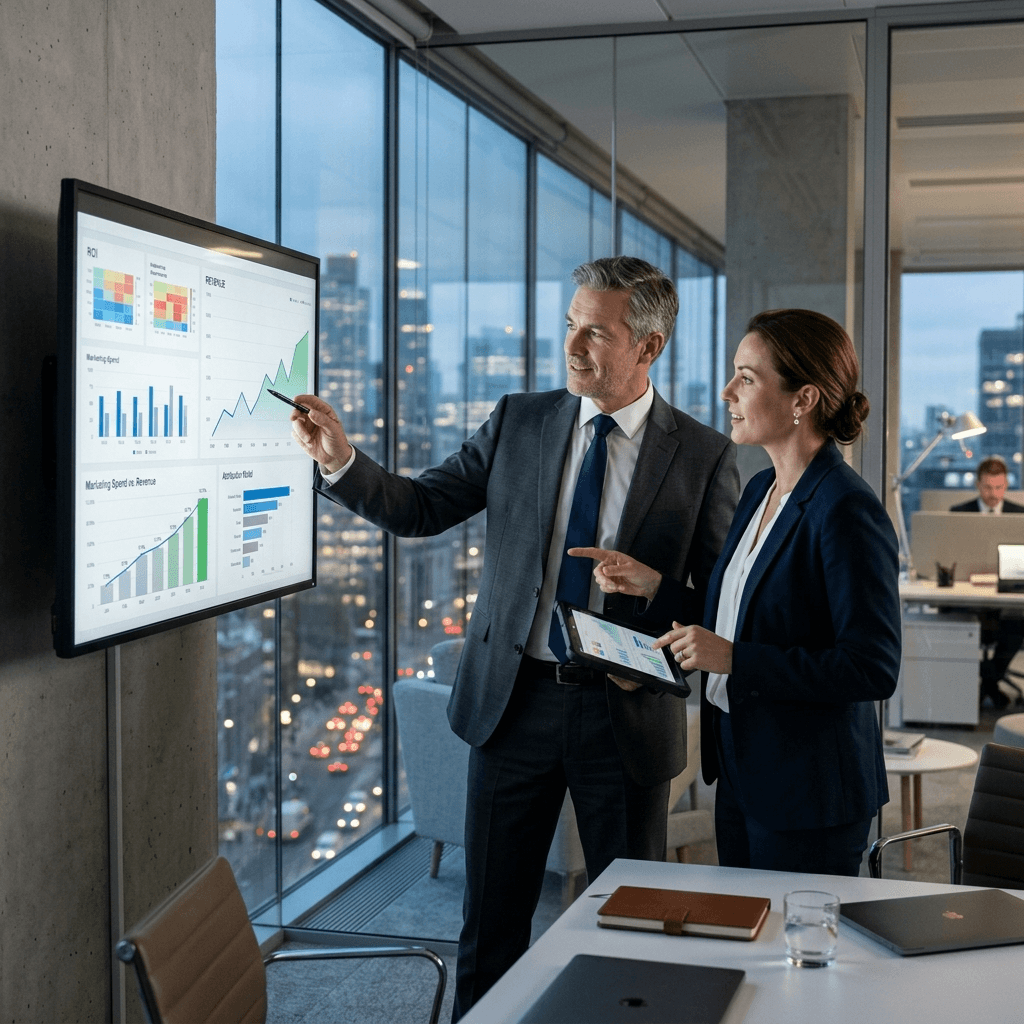 Copertina: Misurare il ROI del marketing digitale: la guida pratica per titolari di PMI per capire quali canali commerciali generano reale profitto