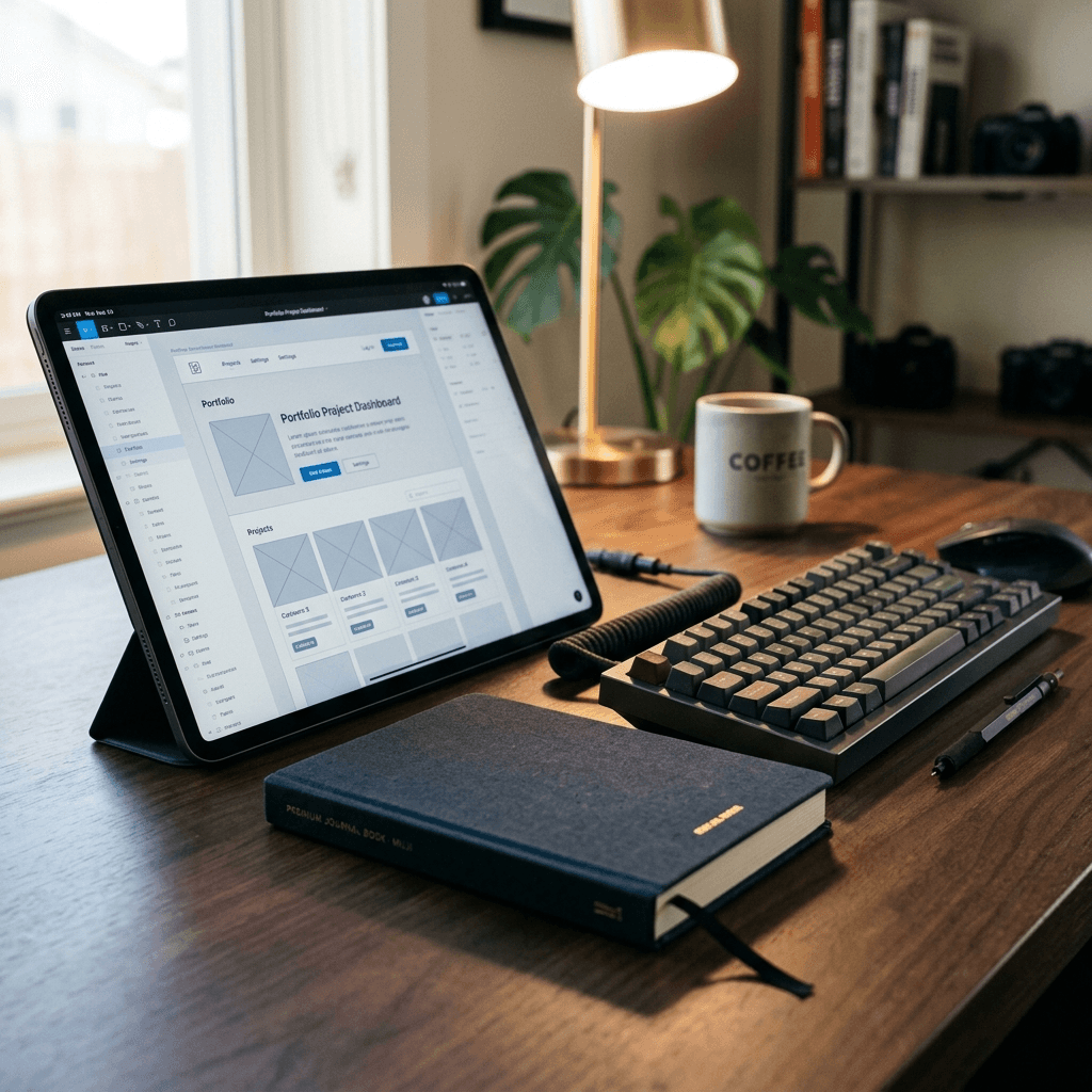 Minimalist Designer Devices Workspace
